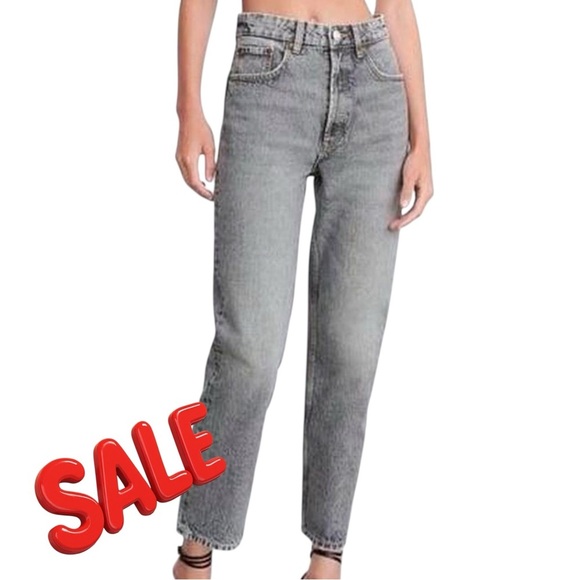 ZARA Trafaluc Denimwear Gray Highrise Jeans - Picture 1 of 11